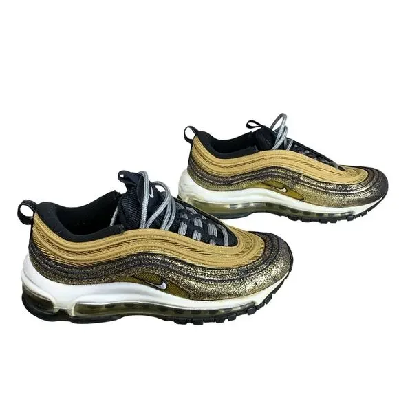 Nike Air Max 97 Golden Gals Metallic Gold Sneakers DO5881-700 Womens 5.5 - Picture 4 of 10